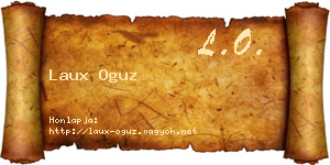 Laux Oguz névjegykártya